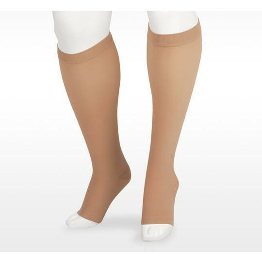 Juzo Soft Open Toe Knee Highs 20 30 Mmhg I Extra Small Cinnamon Regular