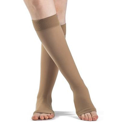 Sigvaris Natural Rubber Open-Toe Knee-Highs