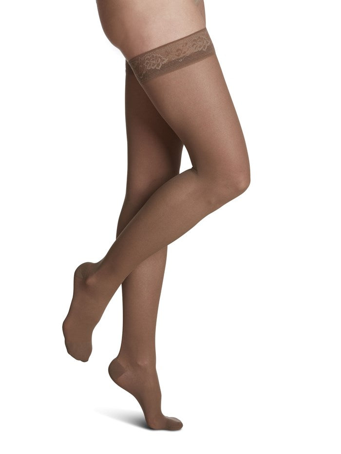 Sigvaris 781N Women's Sheer Thigh-Highs (15-20 mmHg)