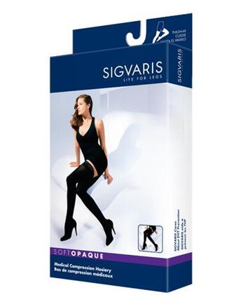 Sigvaris 841N Soft Opaque Thigh-Highs (15-20 mmHg)