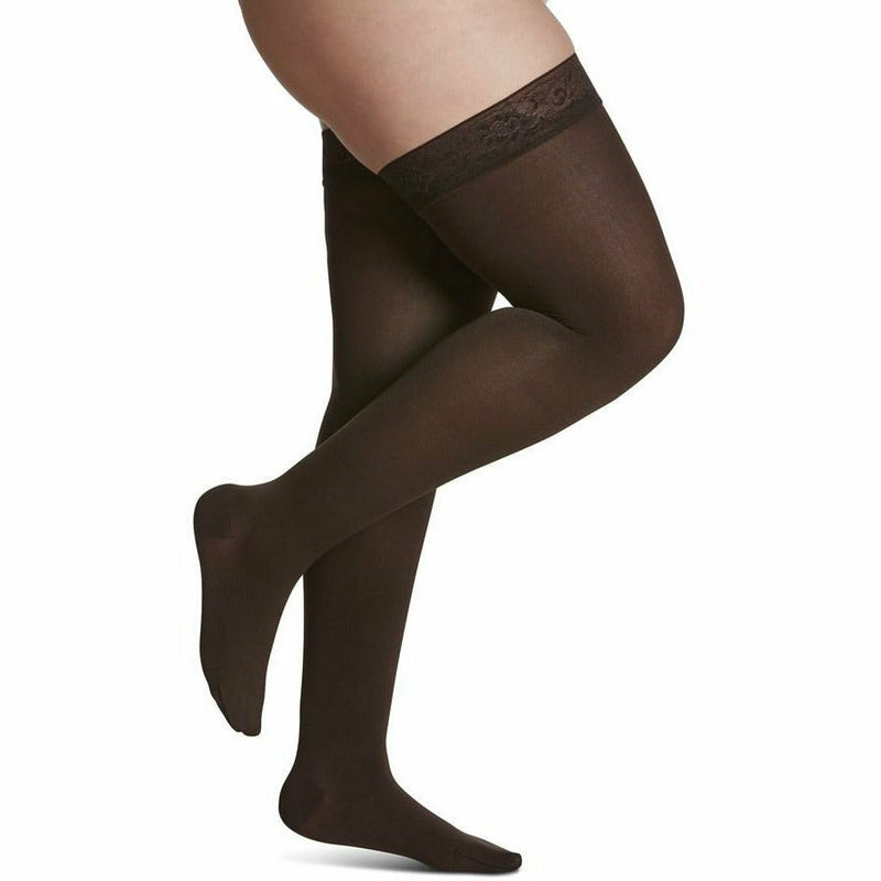 Sigvaris Soft Opaque Thigh-High Stockings