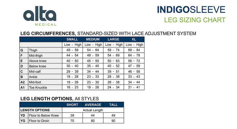 IndigoSleeve Full Leg (Adjustable) | Medity Health