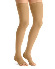 Jobst Opaque Open-Toe Thigh-Highs w/ Silicone Border (30-40 mmHg)