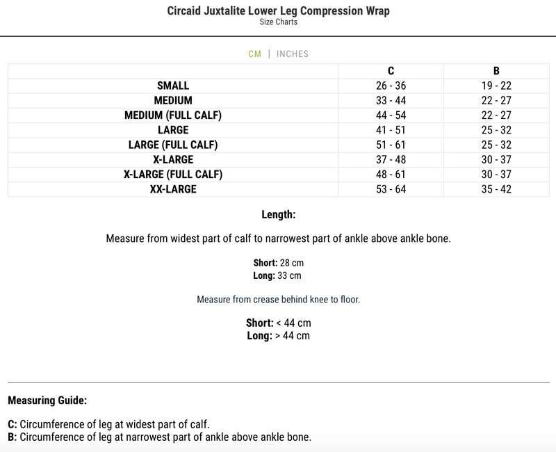 CircAid Juxtalite Calf Wrap