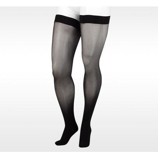 Juzo Naturally Sheer Thigh-High Stockings w/ Silicone Border (30-40 mmHg)