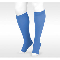 Juzo Soft 2001AD Open-Toe Knee-Highs (20-30 mmHg) w/ Silicone Border - Trend Colors