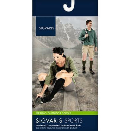 Sigvaris 421C Merino Wool Outdoor Knee-High Socks (15-20 mmHg)