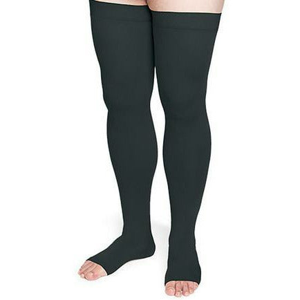 Sigvaris 554N Secure Open-Toe Thigh-Highs w/ Silicone Border (40-50 mmHg)