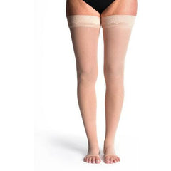 Sigvaris 781N Sheer Open-Toe Thigh-Highs (15-20 mmHg)