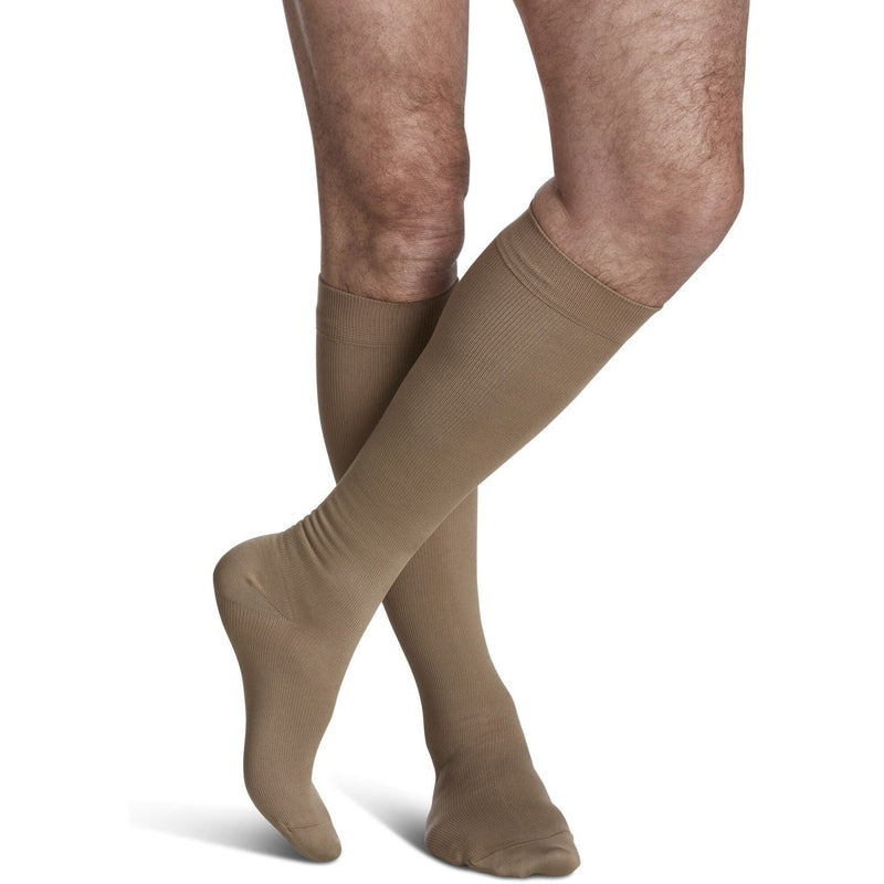 Sigvaris 821C Men's Microfiber Knee-Highs (15-20 mmHg)