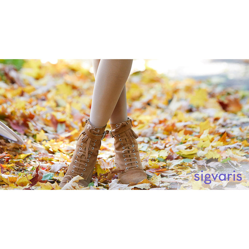 Sigvaris 842C Soft Opaque Open-Toe Knee-High Stockings (20-30 mmHg)