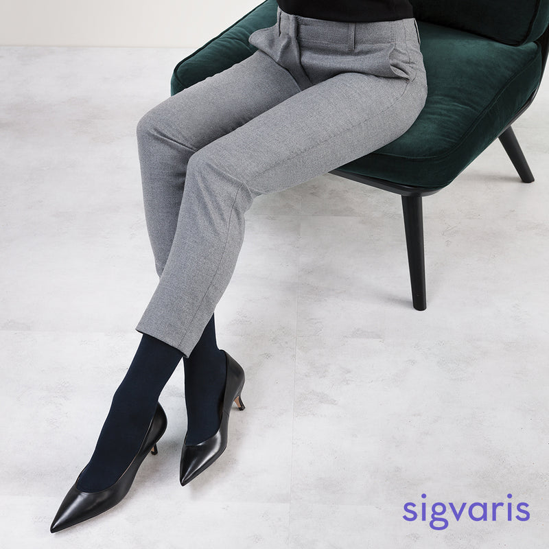 Sigvaris 151C Women's Sea Island Cotton Knee-Highs (15-20 mmHg)