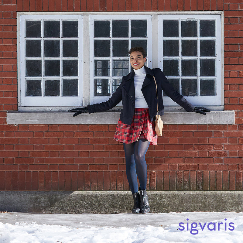 Sigvaris 842N Soft Opaque Thigh-High Stockings (20-30 mmHg)
