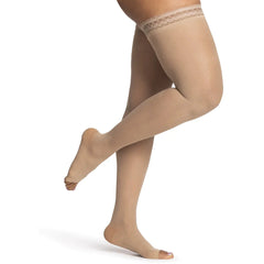 Sigvaris 982N Dynaven Sheer Open-Toe Thigh-Highs (20-30 mmHg)