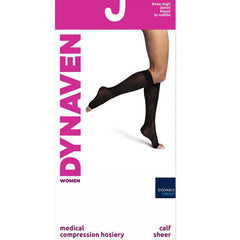 Sigvaris 981C Dynaven Sheer Open-Toe Knee-Highs (15-20 mmHg)