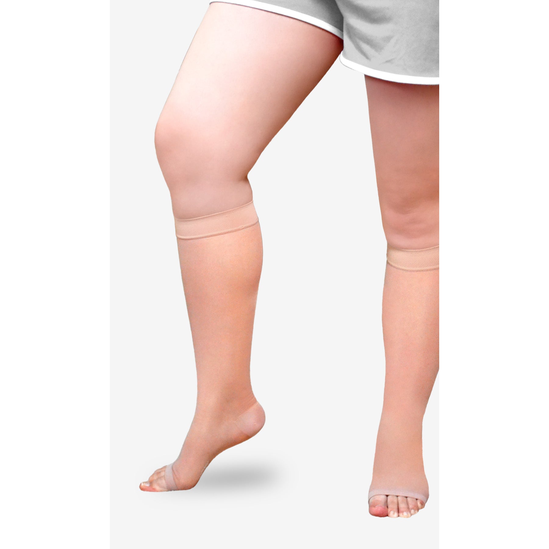 Solaris ExoSheer Open-Toe Knee-High Stockings (20-30 mmHg)