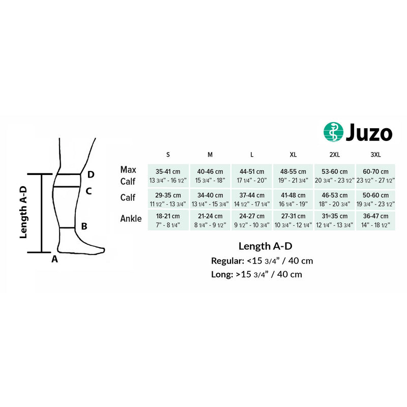 Juzo Calf Compression Wrap Slip On (Full Foot 3060 mmHg)