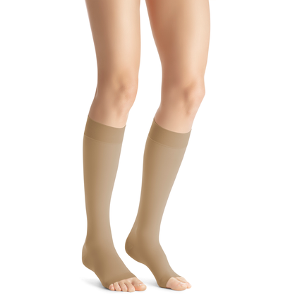 Jobst Opaque Open-Toe SoftFit Knee Highs (15-20 mmHg)