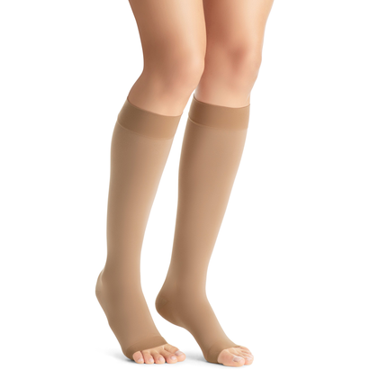Jobst Opaque Maternity Open-Toe Knee-Highs (20-30 mmHg)