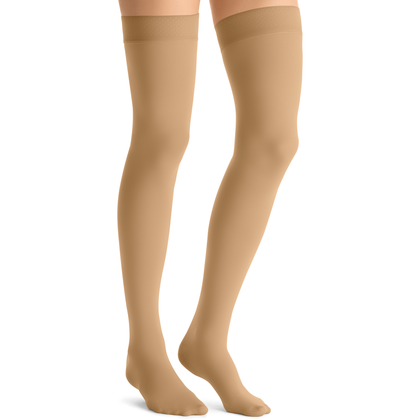 Jobst Opaque Thigh-Highs w/ Silicone Dotted Border (30-40 mmHg)