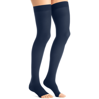 Peep toe thigh highs best sale