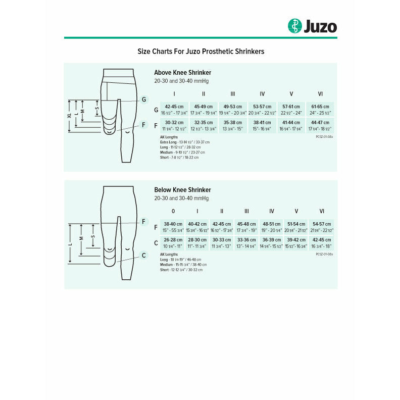 Juzo Xtra BK Shrinker w/ Silicone Border (30-40 mmHg)